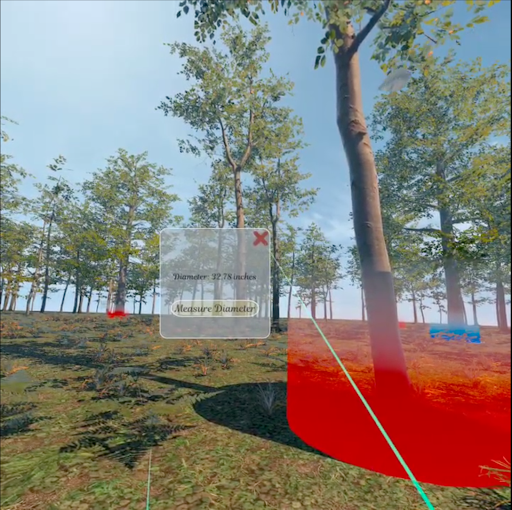 VR nature scene