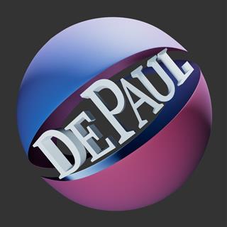 sphere with the word DePaul
