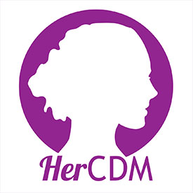 silhouette of a female head