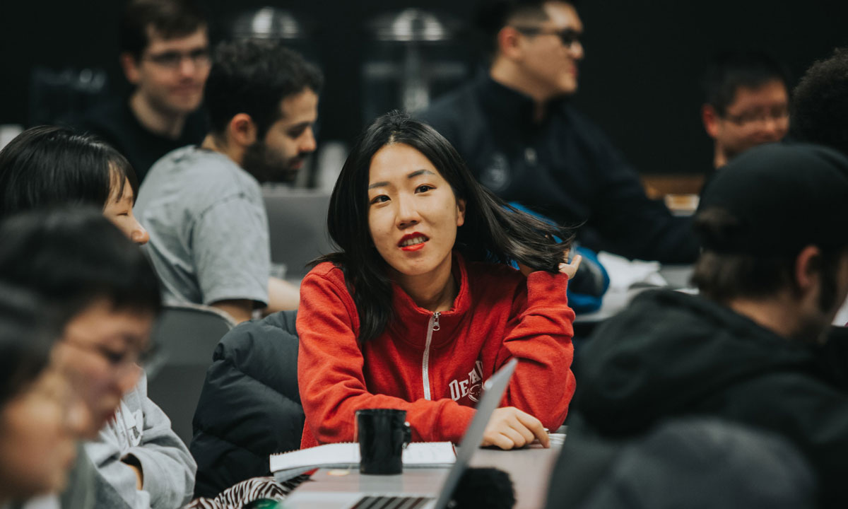 students in a lecture