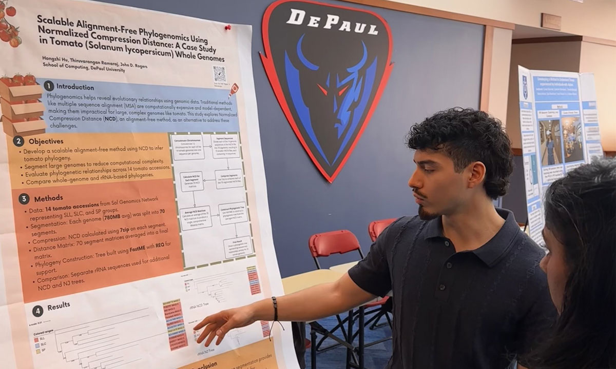 students presenting